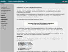 Tablet Screenshot of kryptographiespielplatz.de